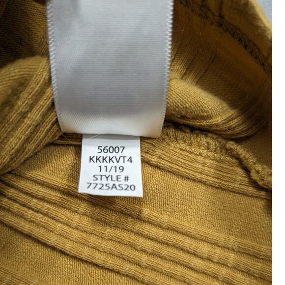 Aeropostale Tank Women's Small Tan Gold Ribbed Zip Clean Girl baby tee - Picture 9 of 10